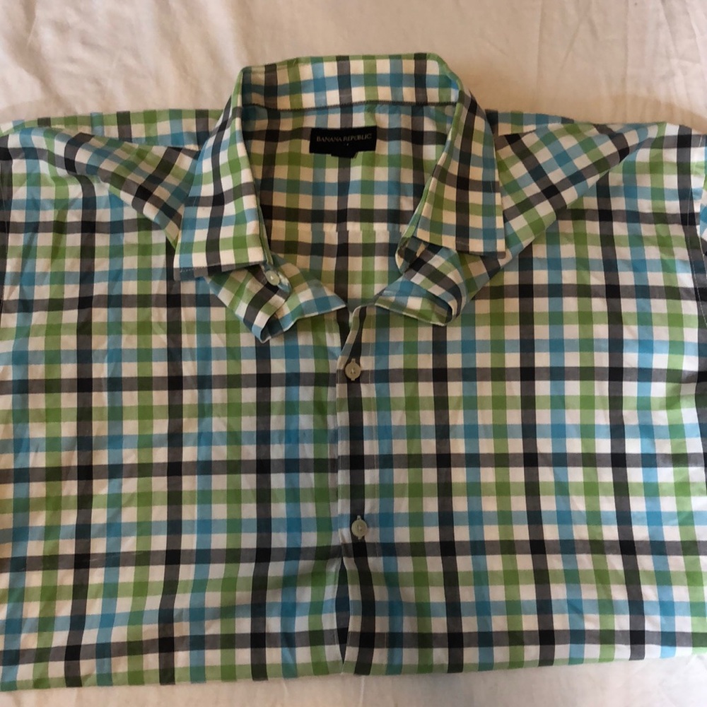 Banana Republic short sleeved button up